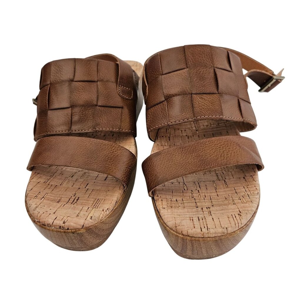 Korks By Kork-Ease Fraya Platform Sandal Brown Woman SZ 10 Excellent Worn Once